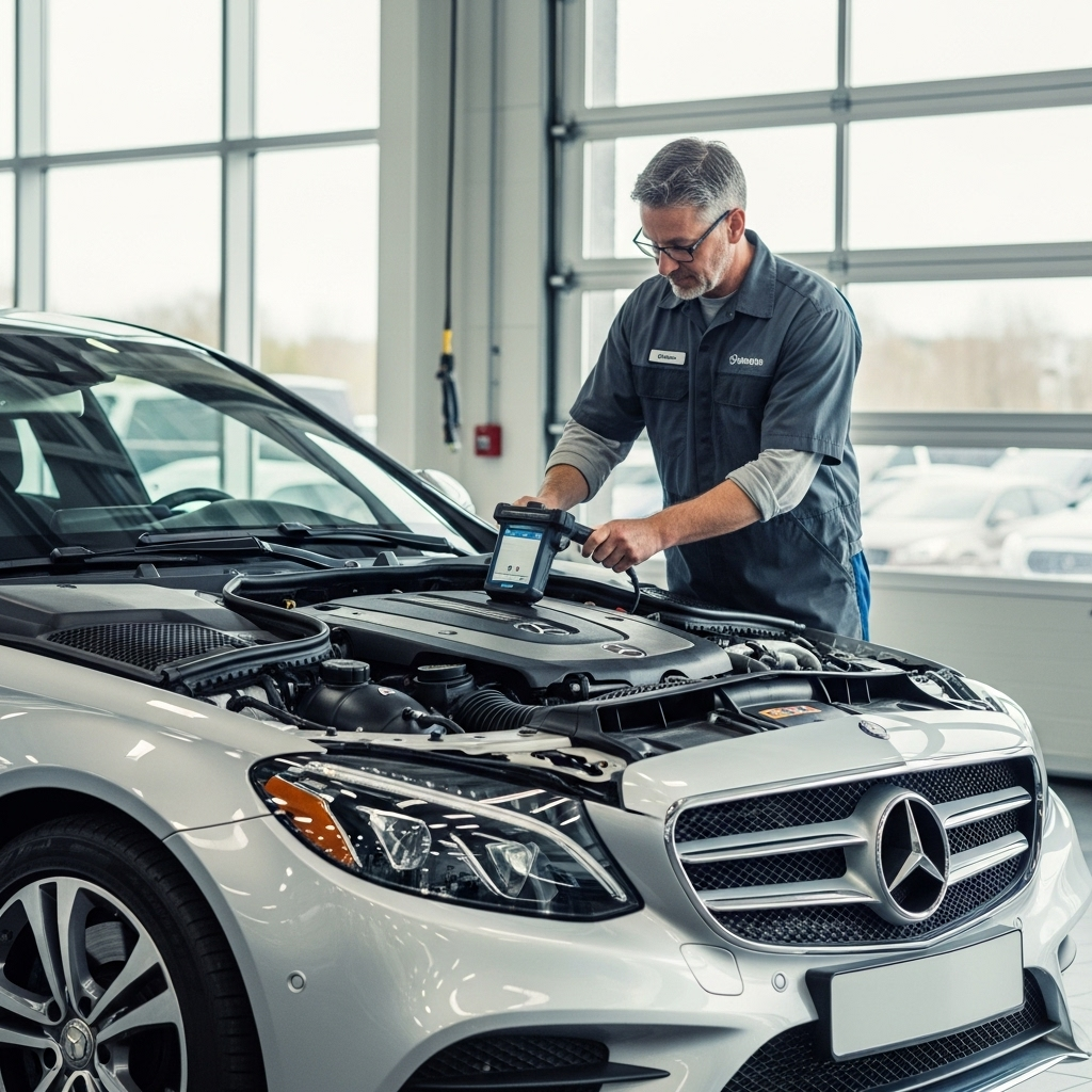 Mercedes z salonu: kompleksowy przegląd przedzakupowy