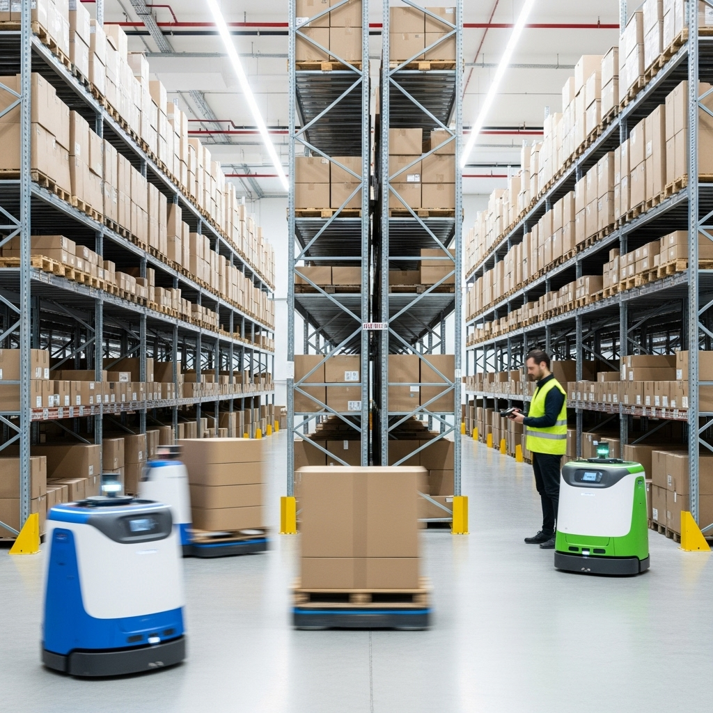 Rewolucja w logistyce wewnętrznej: autonomiczne roboty mobilne w akcji